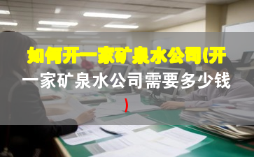 如何開一家礦泉水公司(開一家礦泉水公司需要多少錢)